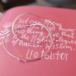 Sterling silver hoops. Made in Mexico